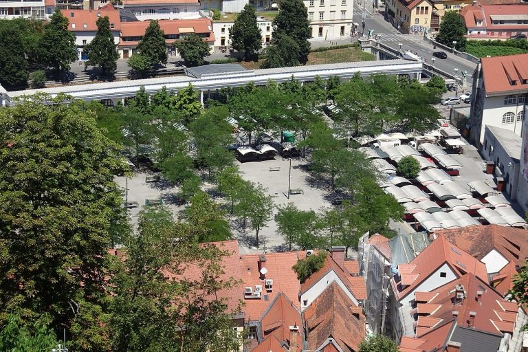 Ljubljana,_Vodnikov_trg,_pogled_z_gradu Large